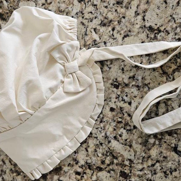 GRACEART Pioneer Prairie Haube Für Mädchen – 100% Baumwolle, Verstellbar | Kolonial-Kostüm Zubehör