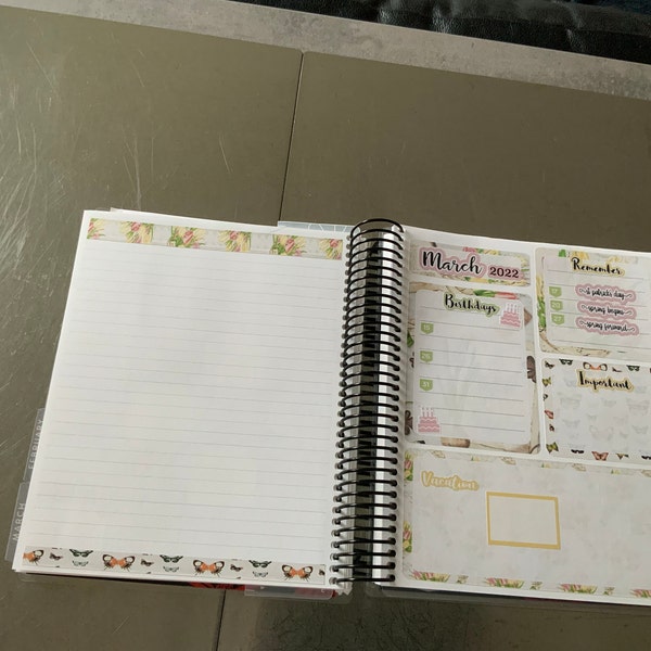 Printable NOTES PAGE Stickers for Erin Condren Life Planner, Notes Page ...