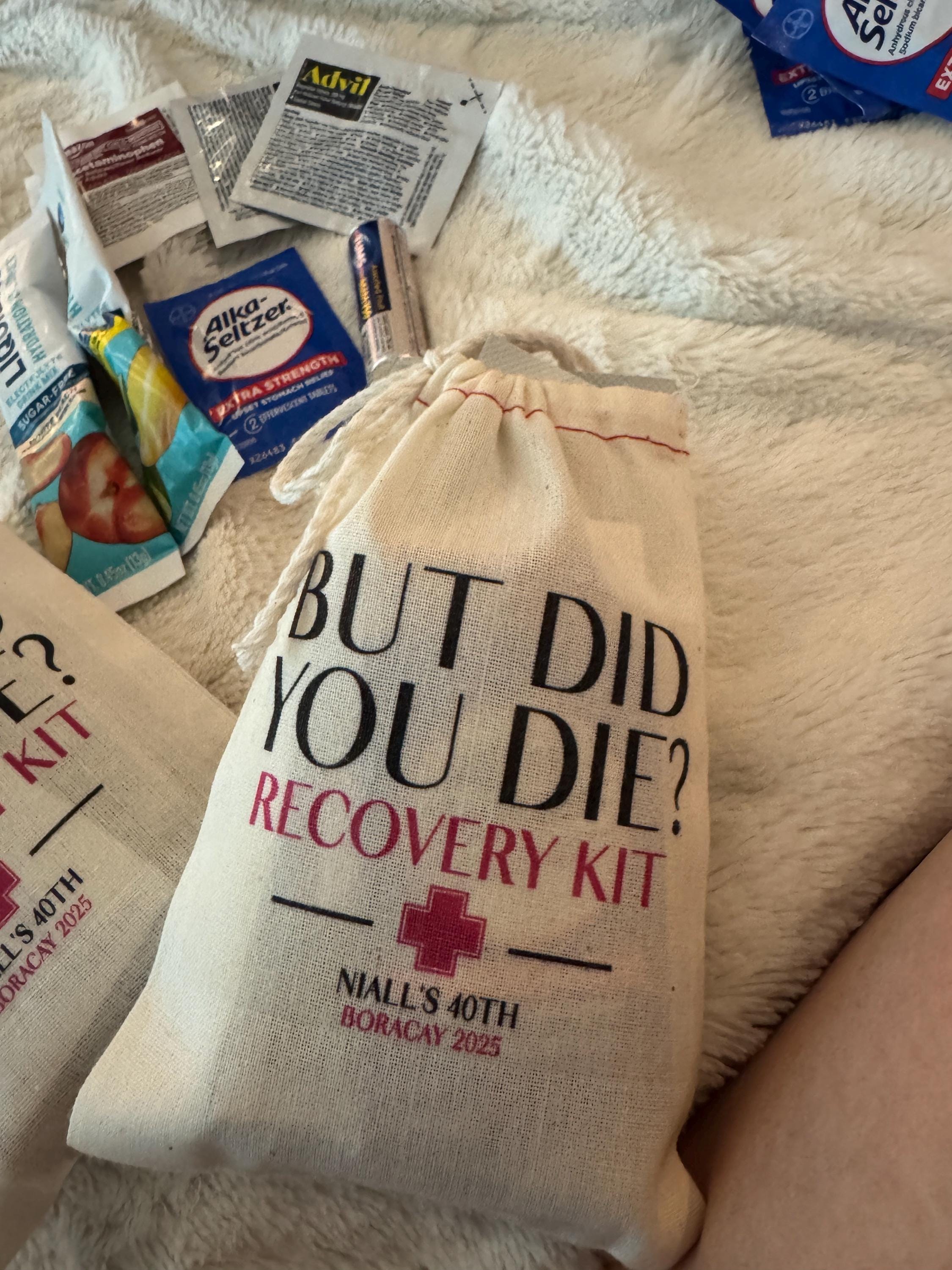 But Did You Die Recovery Kits - Individuelle Hangover Kit Taschen - Junggesellinnenabschieds-Party-Geschenktaschen - Lustige Junggesellinnenabschieds-Katertaschen