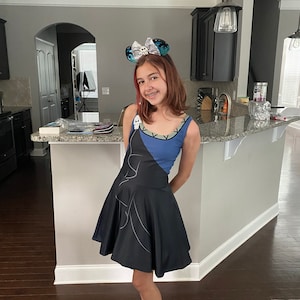 hades skater dress Hades Children's Sleeveless Skater Dress: Infernal Elegance Mythical Villain Costume