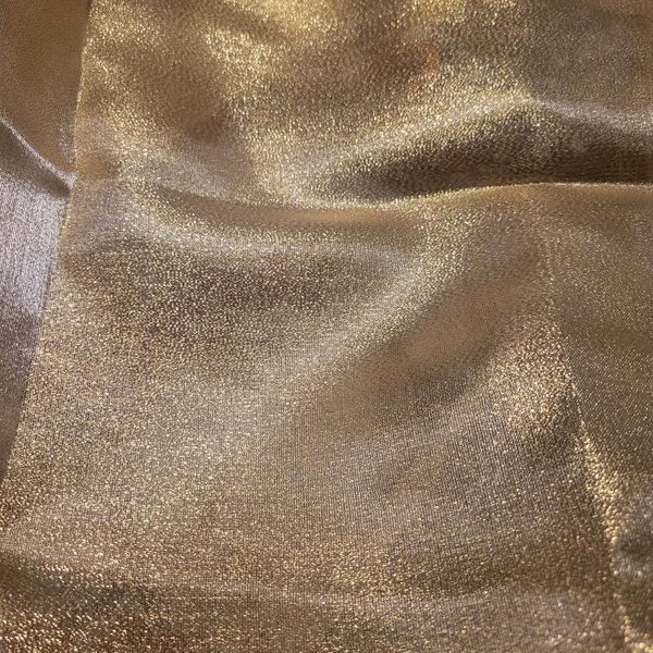 Pink Gold Silk Brocade Fabric