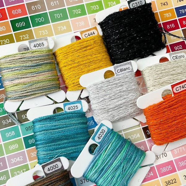 PDF Printable Coloured Long Bobbin Stickers or Labels for Cross Stitch ...