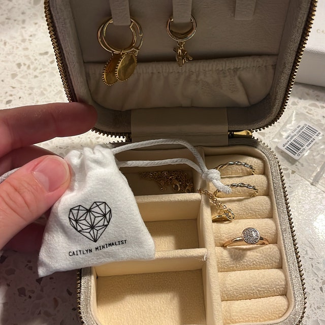 Square Velvet Jewelry Box by Caitlyn Minimalist • Jewelry