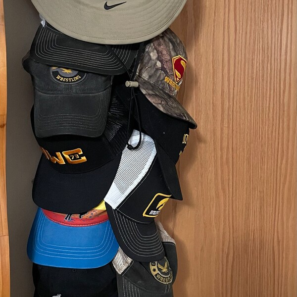 Hat/cap Rack Solid Wood Made to Order - Etsy
