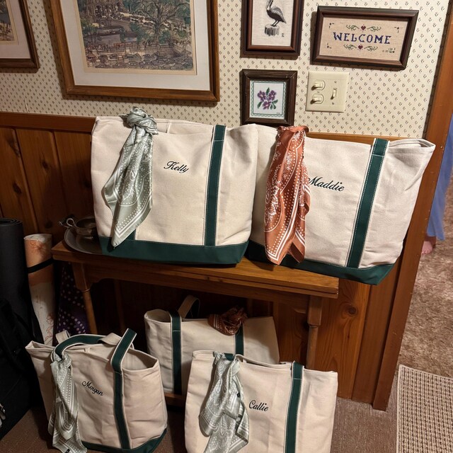 Custom Boat Tote Bag - Canvas Tote Bag - Custom Text Tote