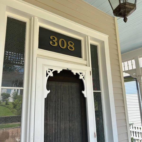 Transom Window Lettering Transom Address Numbers - Color Options - House Home Building Office ...