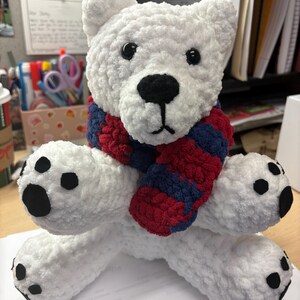 DIGITAL PDF PATTERN Minty Bear Plushie (with Photos!) -english and