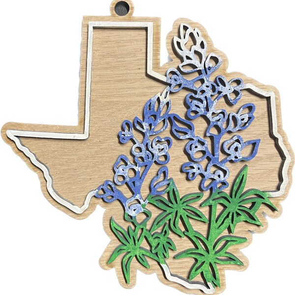 Texas Bluebonnet State Flower | Ornament | Sign | SVG Laser Cut File ...