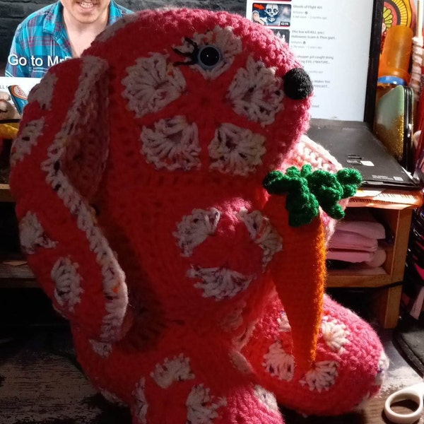 Rebecca the African Flower Rabbit Crochet Pattern,bunny, Pdf Pattern ...