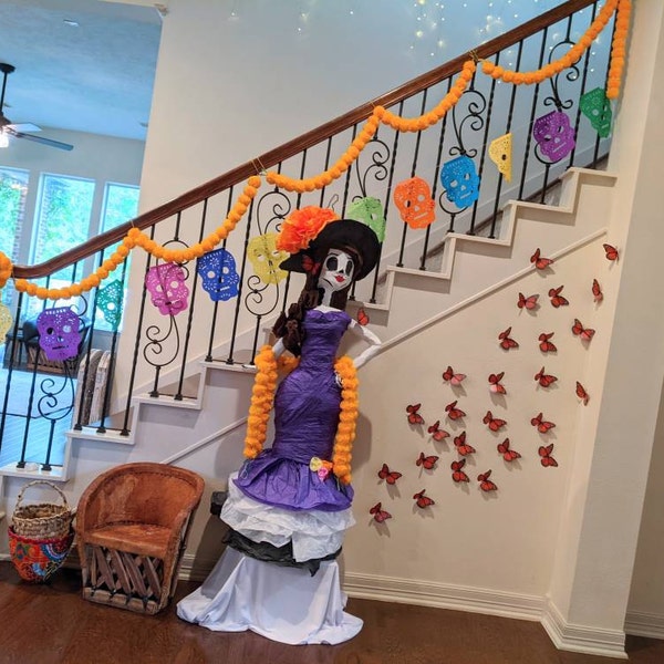 Wholesale 30 Marigold Garland for Day of the Dead, Dia De Los Muertos ...