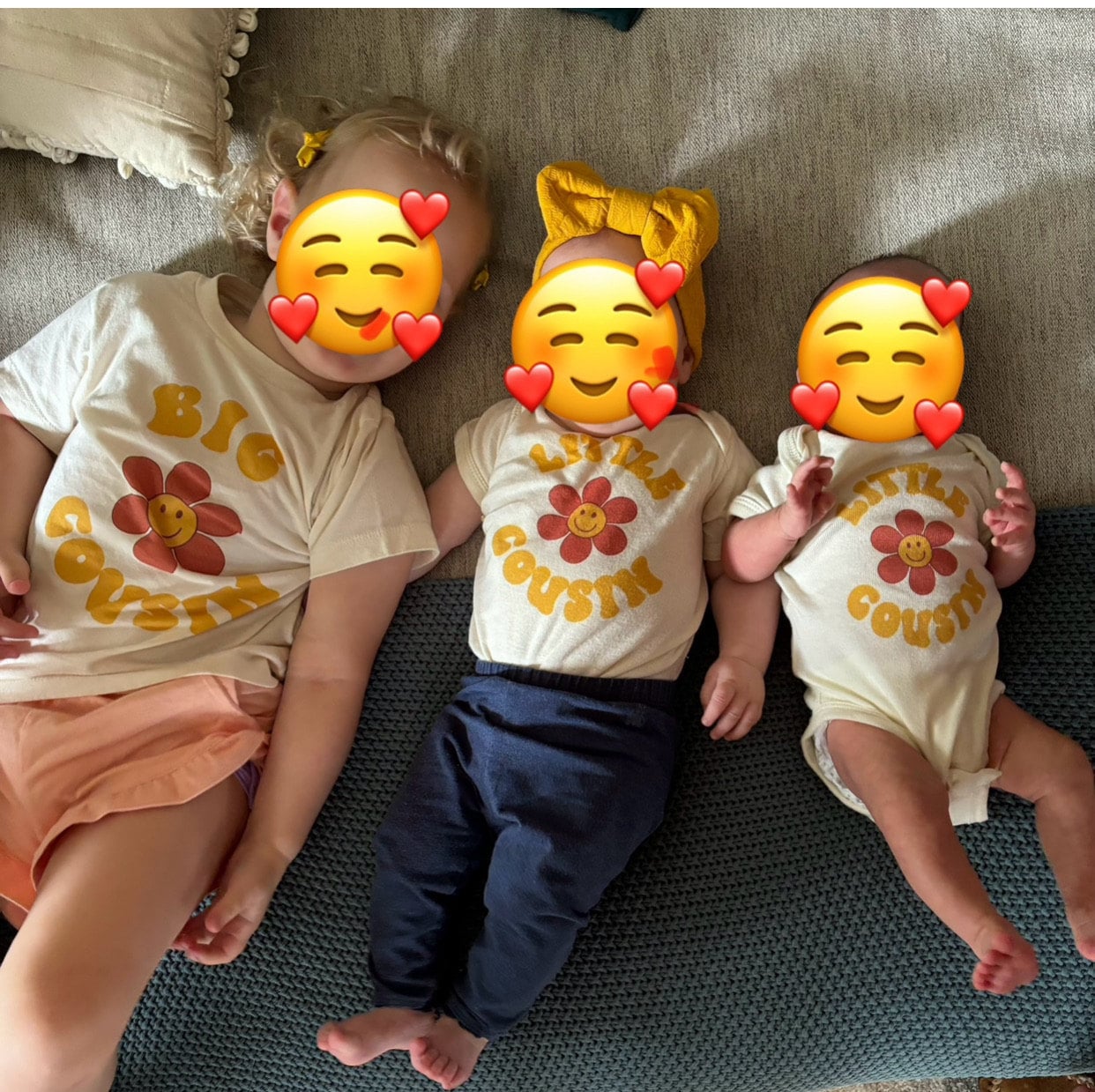 Big Cousin Toddler Shirt - Boho Retro Kids Shirt - Cute Cousin Natural Infant, Toddler & Youth Tee #5276