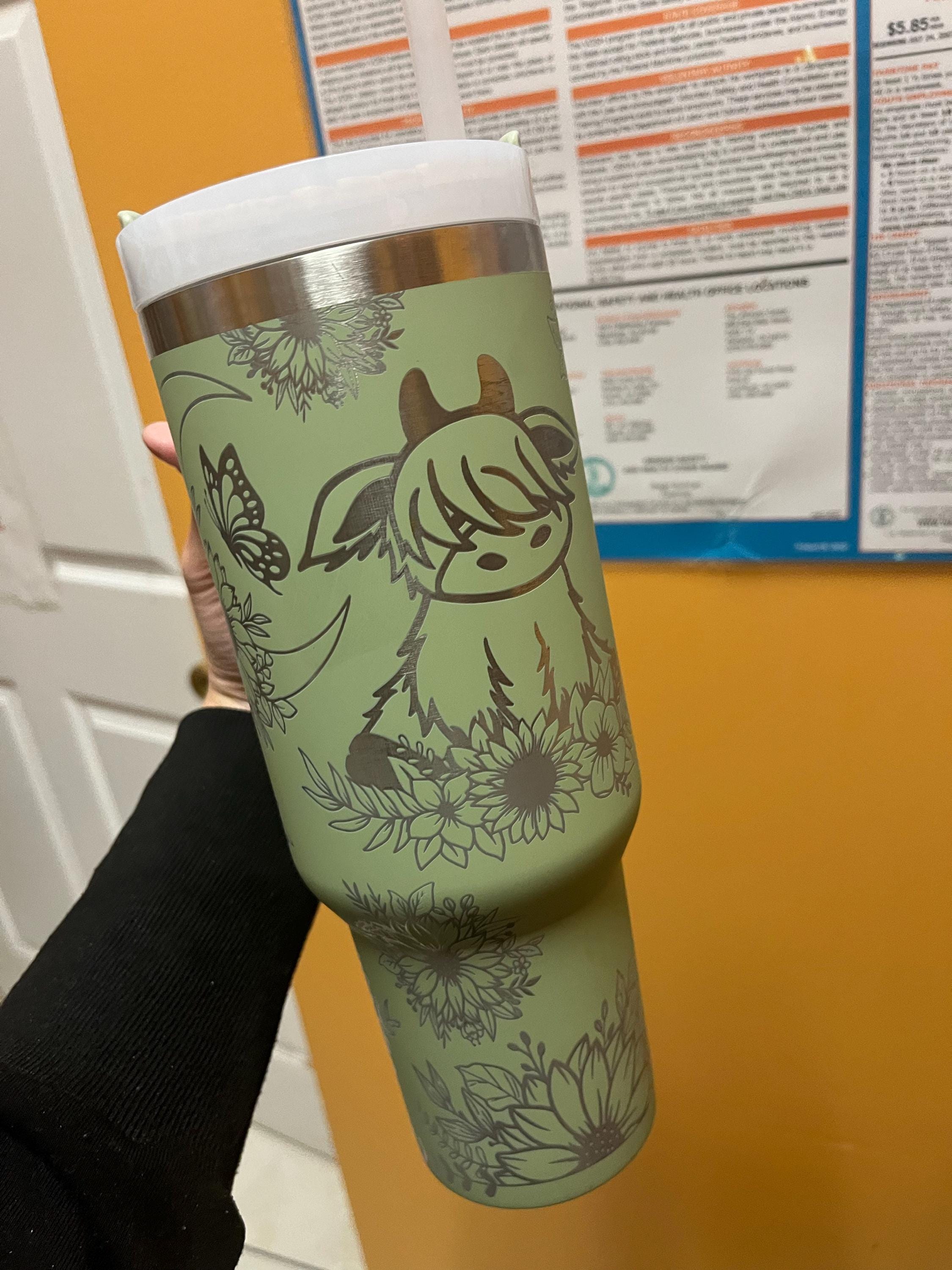 Cow 40oz cup|Highland cow tumbler|Highland 40oz cup|Baby cow tumbler|Sunflower 40oz cup|Moon 40oz cup|Personalized water bottle|New bottle