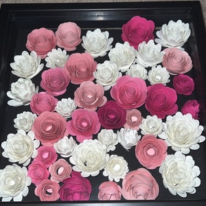 Pre-cut Paper Flowers Unrolled Paper Flowers Paper Roses for - Etsy