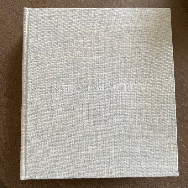 Linen instax square photo album personalized photo album for fujifilm
