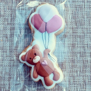 Teddy Bear with Balloon Cookie Cutter STL File for 3D Printing