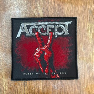 Accept Blood of the Nations Patch Album Art Metal Band Woven Sew