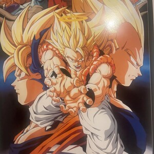 1989 Dragon Ball Z CARDBOARD POSTER Original Spanish Vintage 16.5