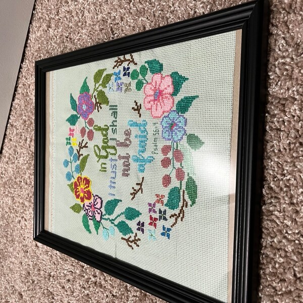 Bible Verse "in God I Trust", Modern Cross Stitch Pattern, Christian ...