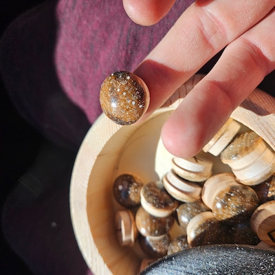 Runecaller Norse Rune Wand Volva Staff Distaff Asatru Altar Divination ...