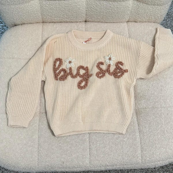Big Sister Chunky Knit Jumper Beige
