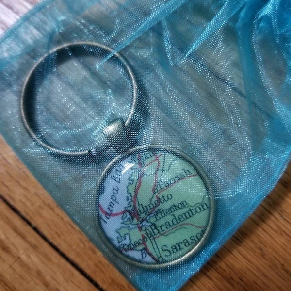 Personalized Map Keychain, Custom Keychains, Fathers Day, Mens Gift ...