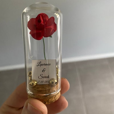 Beauty and the Beast Mini Glass Wedding Favors for Guests, Wedding ...