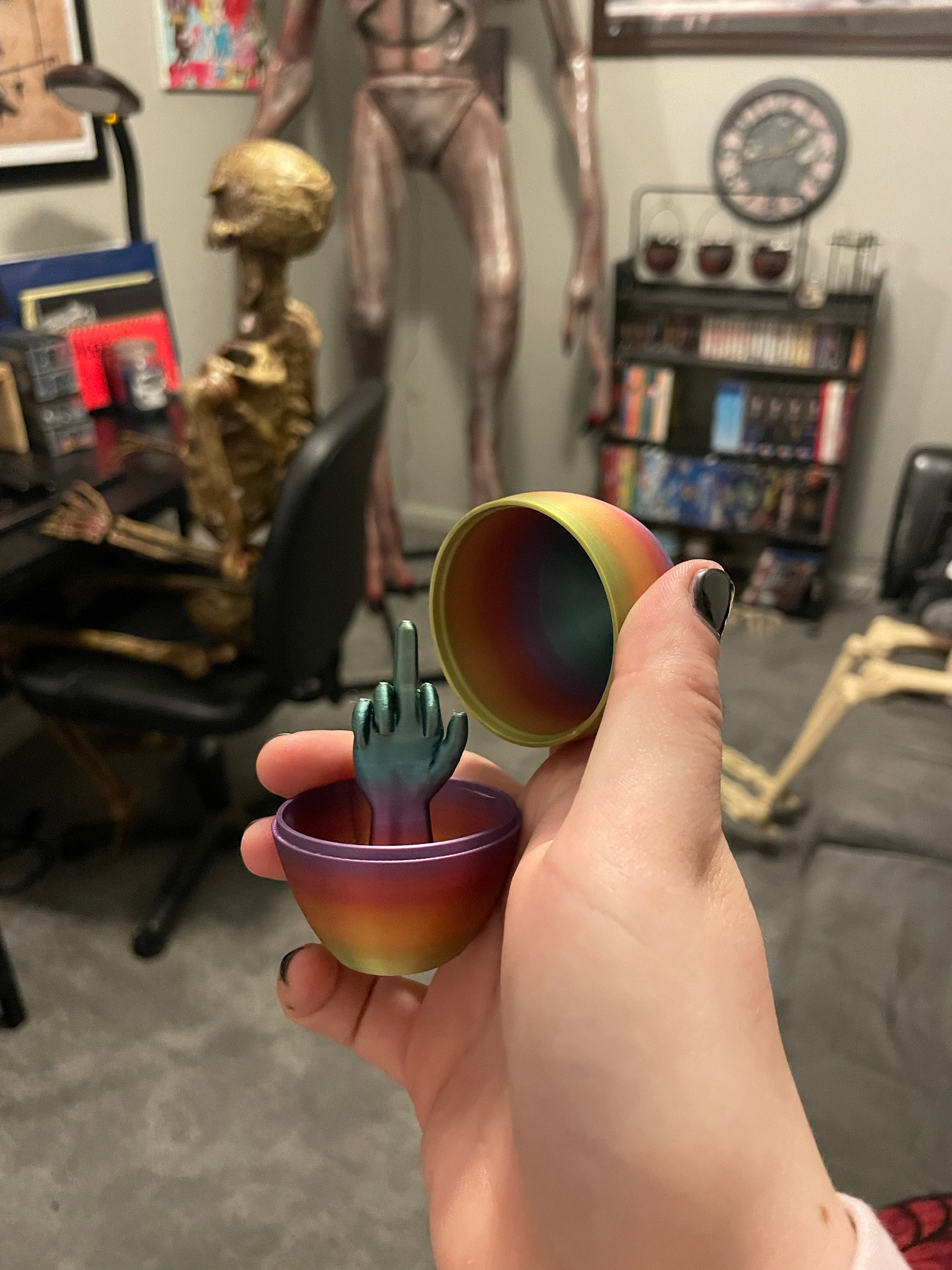 Surprise Middle Finger Egg Gag Gift