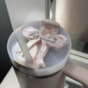 Bow tumbler name plate 30oz or 40oz