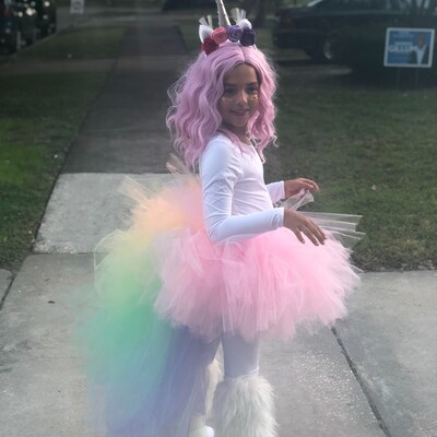 Pastel Rainbow Tutu Unicorn Costume Halloween Costume Adult - Etsy