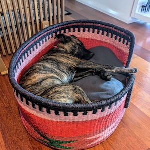 XXL Dog Bed| Puppy Basket| Wicker Dog Basket| Bolga Pet Basket| Dog Bed