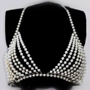 Waterproof Paula White Acrylic Chain Bracelet