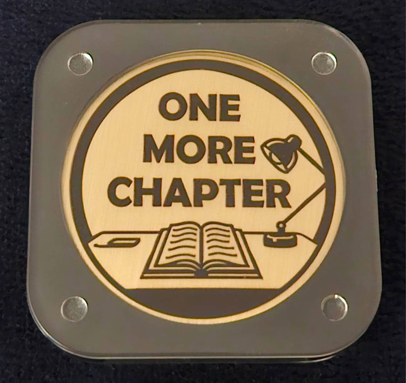 Flip Coin, One More Chapter vs. Go to Sleep, Decision Coin, Bookworm Gift, Christmas Gift