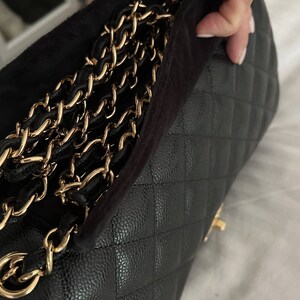 Chanel Chain Wrap, Bag Protector, Made With Velvet, Magnetic Closure 