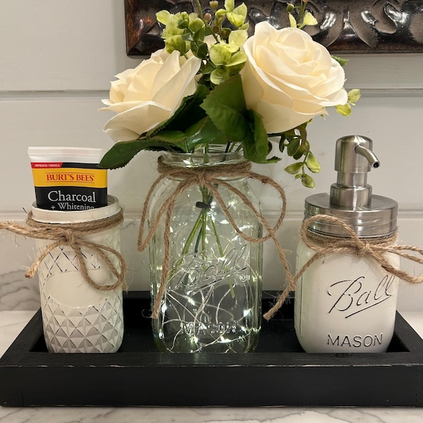 Bathroom Decor Bathroom Set With Optional Tray Farmhouse Bathroom