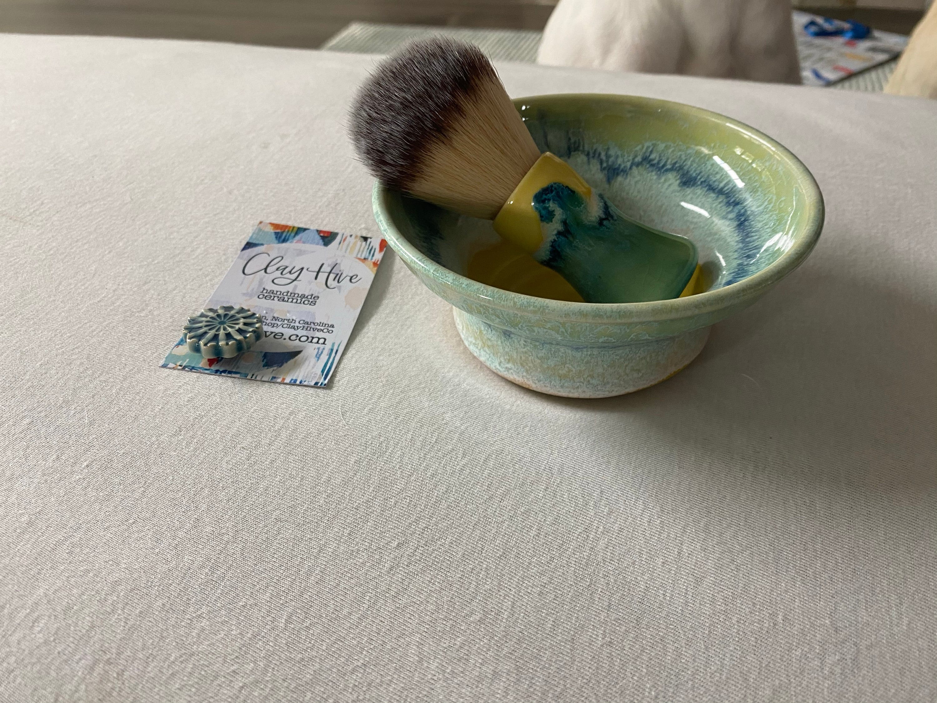 ceramic shave bowl set, choose your favorite // shave set // wet shave