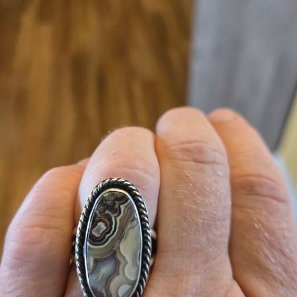 White Buffalo Solitaire Ring main image 0
