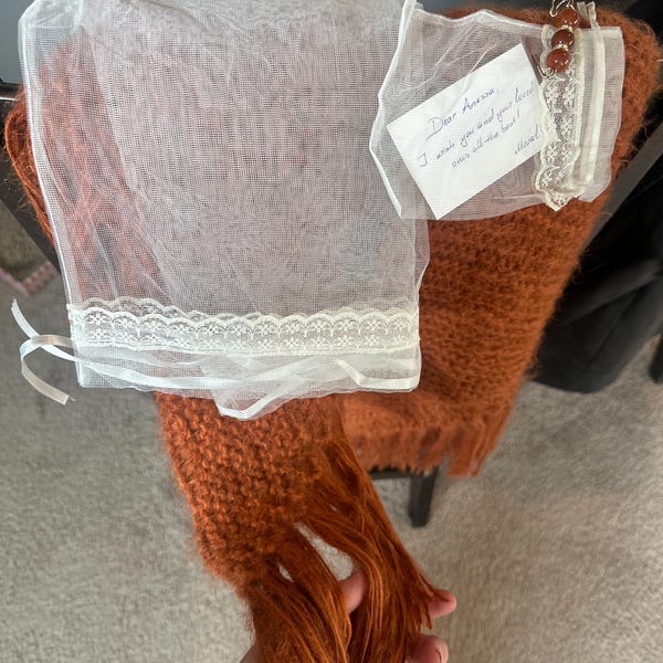 burnt orange shawl for wedding