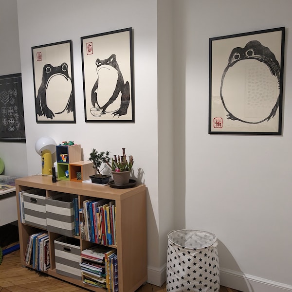 SET OF 3 Matsumoto Hoji Frog Print,matsumoto Hoji Frog Poster, Japanese ...