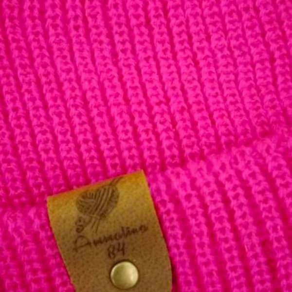 Custom Hat Leather Patch for Baby, Personalized Name Beanie Labels ...