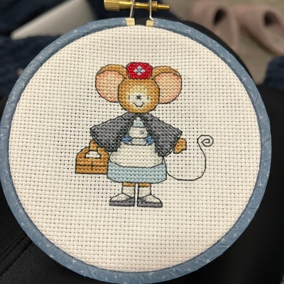 Furry Tales Midwife Mouse Cross Stitch Pattern / Get Well Soon - Etsy