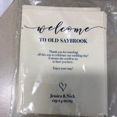Blue Printable Welcome Tags // Wedding Welcome Bag Tags Editable Tag ...