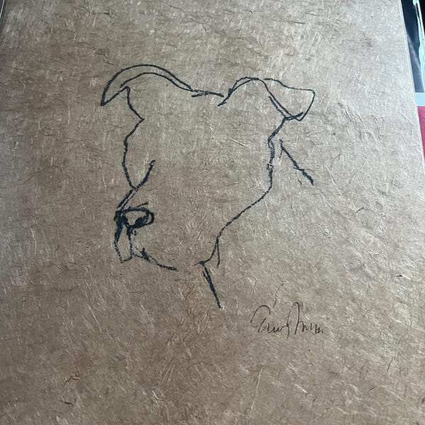 DOG SKETCH 9 Art Print - Etsy