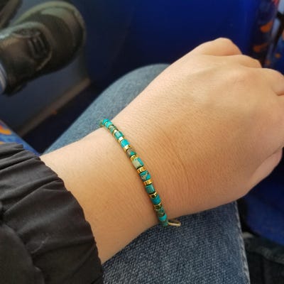 Blue Natural Lapis Lazuli Bracelet At ₹ 198/piece In Khambhat - Foto 6