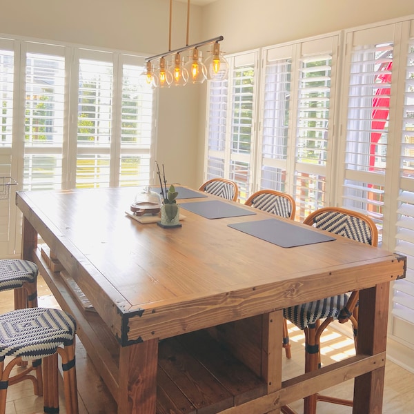 Wood Kitchen Island With Seating - Etsy