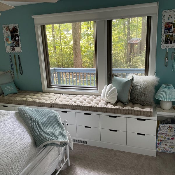 Visual Reference: Custom French Style Window Seat Cushion Indoor Bench Cushion