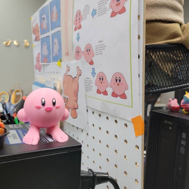 Kirby Without Shoes 3D Printed Figure