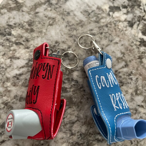Personalized Monogrammed Inhaler Case, Asthma Inhaler Case, Kids ...
