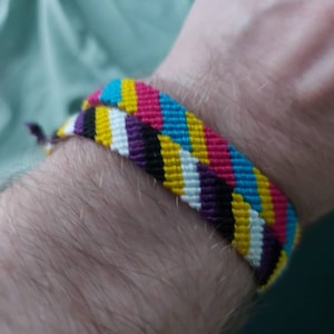 LGBTQIA Pride Thin Cotton Friendship Bracelet/anklet Tie-on - Etsy
