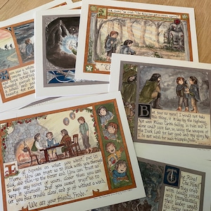 Chronicles Of Courage Postcard Set Lord Of The Rings Etsy Denmark