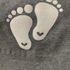 Baby Footprint Iron On, Footprint Iron on Transfer, Maternity Iron On ...
